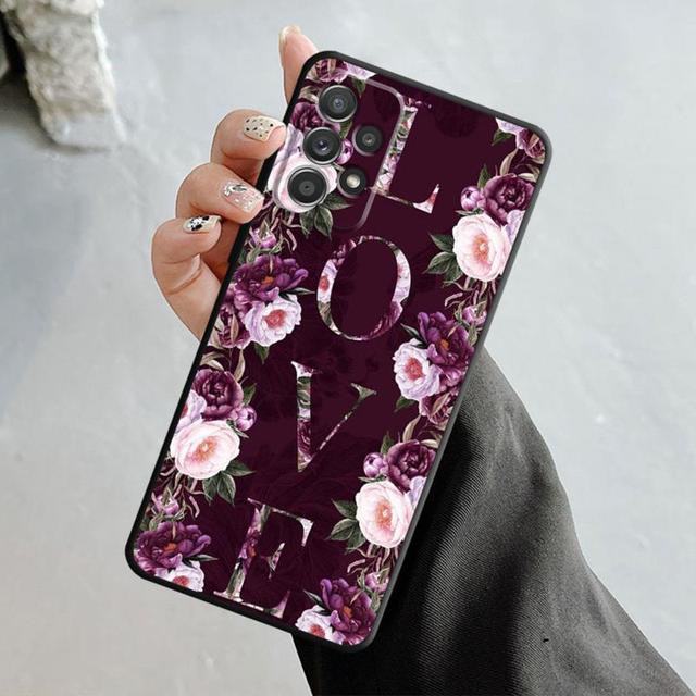 Girl Women Butterfly Crown Love Case For Samsung Galaxy A14 A73 A53 A71 A51 A31 A33 A22 A12 A21s A13 A32 A52s A72 A52 A23