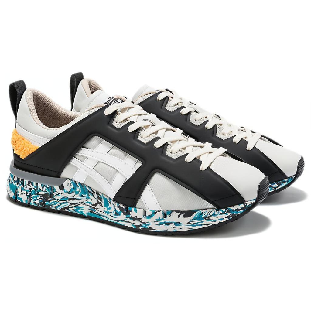 ONITSUKA TIGER Fabilac Повседневные Удобные Нескользящие Износостойкие Легкие Низкие Кроссовки Стиль Жизни Унисекс Белый Синий С Узором 1183A775-020