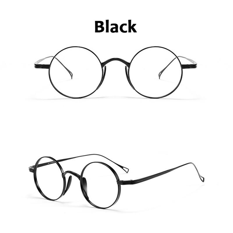 Японский стиль ручной работы реплика ретро круглые очки оправа KMN99 мужские чистый титан очки роскошные анти синий свет очки