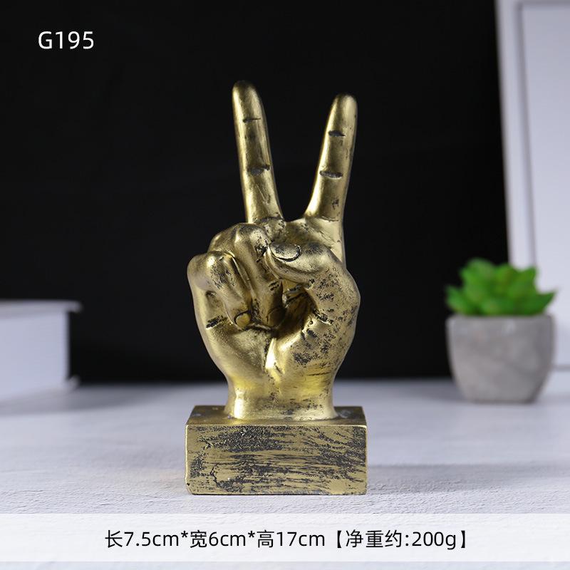 Европейские креативные смоляные украшения для пальцев - Ретро декор для рабочего стола в гостиной