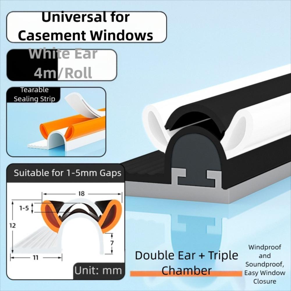 Soundproofing Casement Window Sealing Strip Windproof Insulation Strip Broken Bridge Aluminum