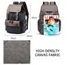 LeafIn Business Square Canvas Backpack with Large Perfect for Business and Men's Backpack, Handles, Capacity, School, Commuting, Trips,