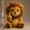 New Middle Finger Plush Cute Animal Desk Statue Mini Home Office Theme Party Bar Table Mood Decoration Props Gift Accessories