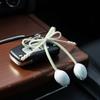 Handmade Tulip Pendant Cartoon Heart Bag Charm Cute Pearl Tulip Keychain  Car Accessory