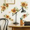 Небольшой свежий подсолнух спальня кабинет шкаф фон украшение стены наклейки самоклеящиеся