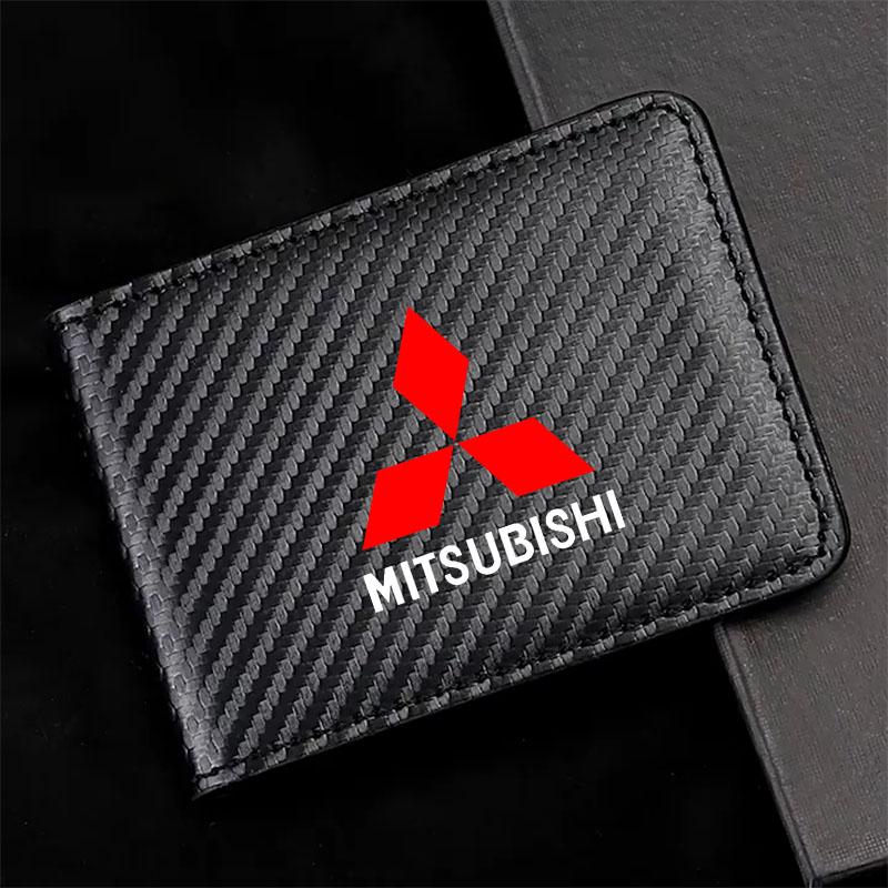Держатель водительских прав, кардхолдер, кошелек для Mitsubishi Pajero Sport Eclipse Cross L200 Colt Delica Ralliart Triton