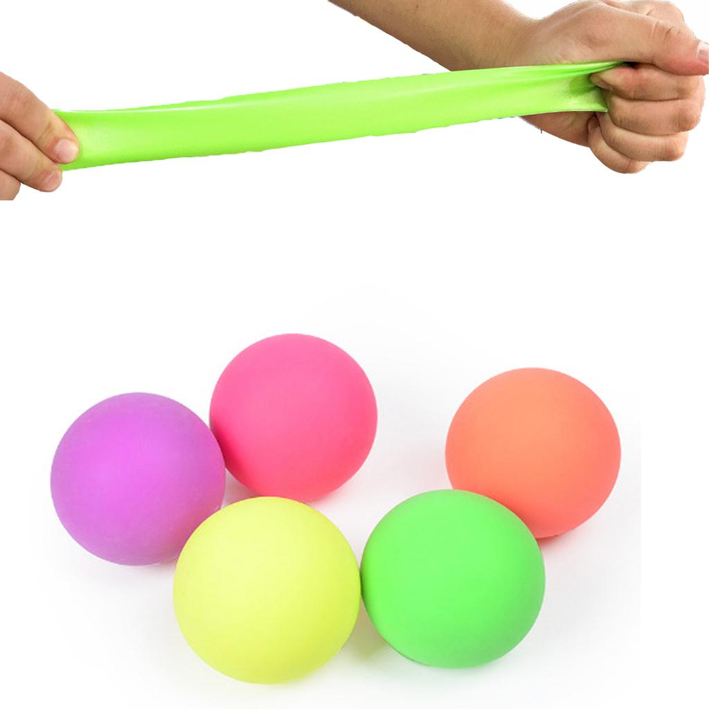 Clay Decompression Ball Pinching and Squeezing TPR Soft Rubber Slow Rebound Release Ball Decompression Toy Color Random