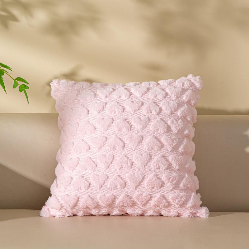 Уютная плюшевая подушка на осень и зиму - современный простой дизайн для дивана или гостиной