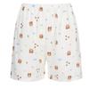 Shop   Ladies  Elastic Embossed Character Homewear Shorts Red Flower Cha Wpt 207