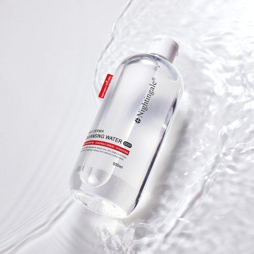 Nightingale Daily Derma Deep Cleansing Water Мягкая 500 мл + ватные диски 40 шт.