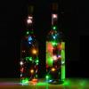 Solar Wine Bottle Cork Shaped String Light 10 LED Night  Light Lamp