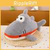 Big Cute Mouth Shark Plush Toy Creative Captain Shark Doll Pillow Pp Cotton