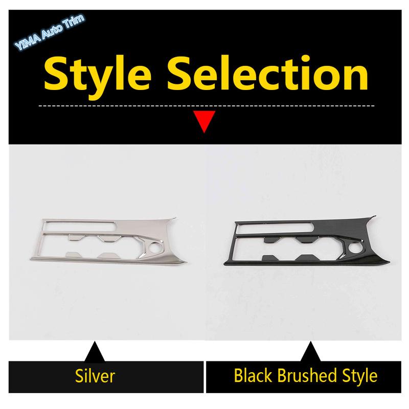 Stainless Steel Gear Shift Panel Decoration Stickers Cover Trim Fit For VW Volkswagen Polo LHD Accessories