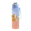 750ml Cartoon Letter Printed Lovely A-Z Water Cup Portable Children Plastic Cartoon Outdoor Sport Large Capacity Water Bottle