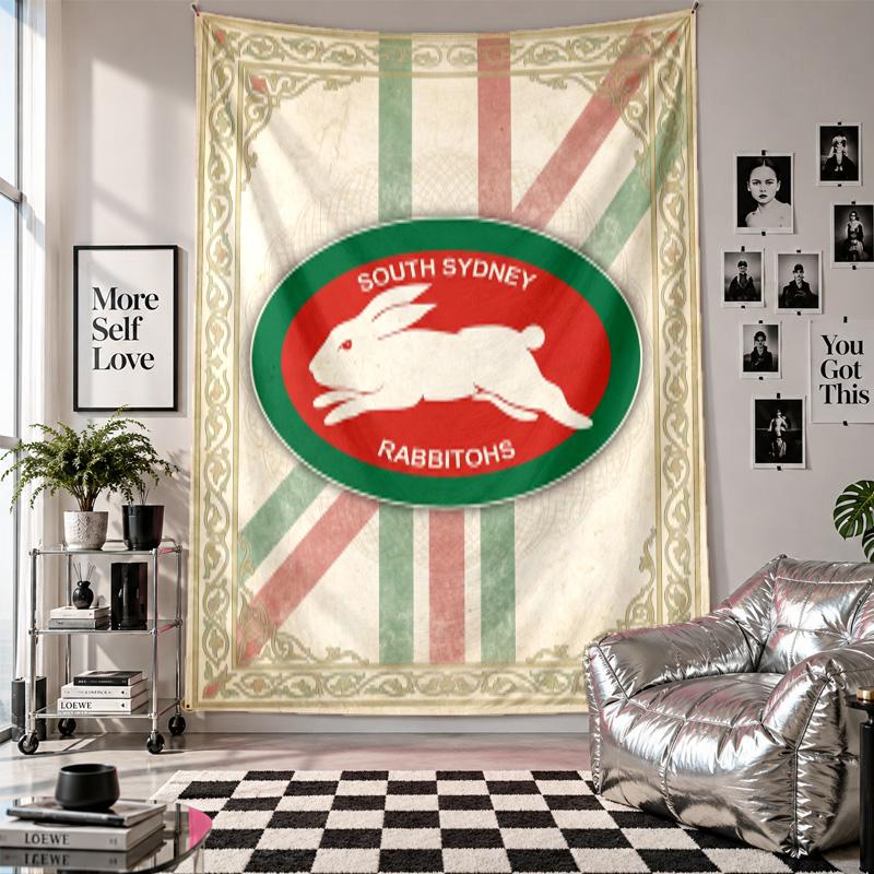 Настенный гобелен South Sydney Rabbitohs, домашний декор, тканевое настенное панно для спальни, гостиной, задний план