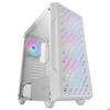 Boîtier Gaming ATX - Mars Gaming - MC-GEO - 4 Ventilateurs FRGB 120mm - Panneau Mesh - Verre Trempé Blanc