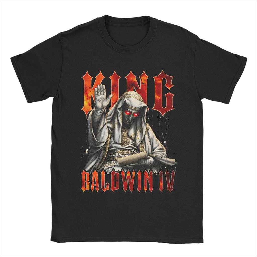 King Baldwin IV Ascendant Graphic Printed T Shirts Unisex Women Pure Cotton Tee Shirt Clothing