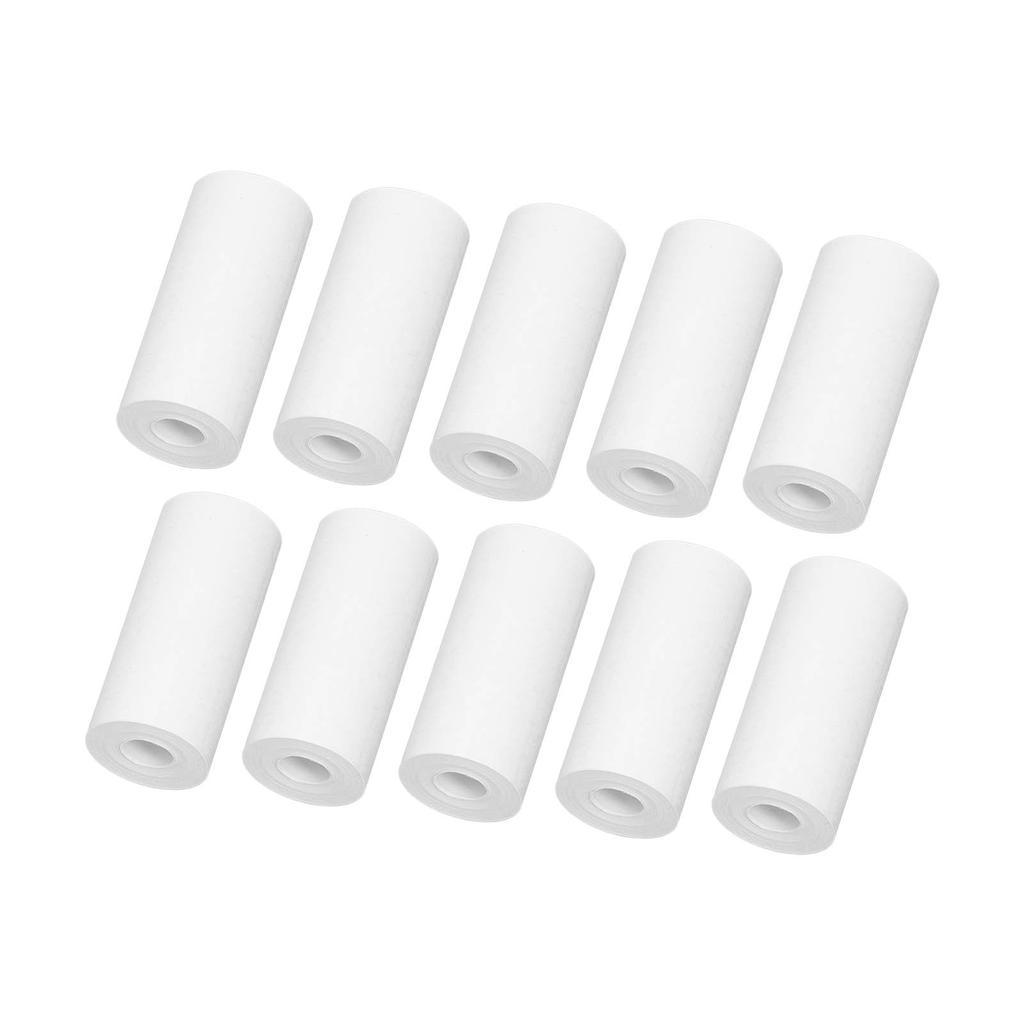 10 Rolls Thermal Print Paper Portable Coreless HD Thermal Refill Print Paper Set