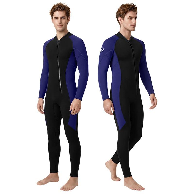 Mens 3mm Neoprene Wetsuit Fullsuit Long Sleeve Snorkeling Diving Surfing Warmth Stretch Fit