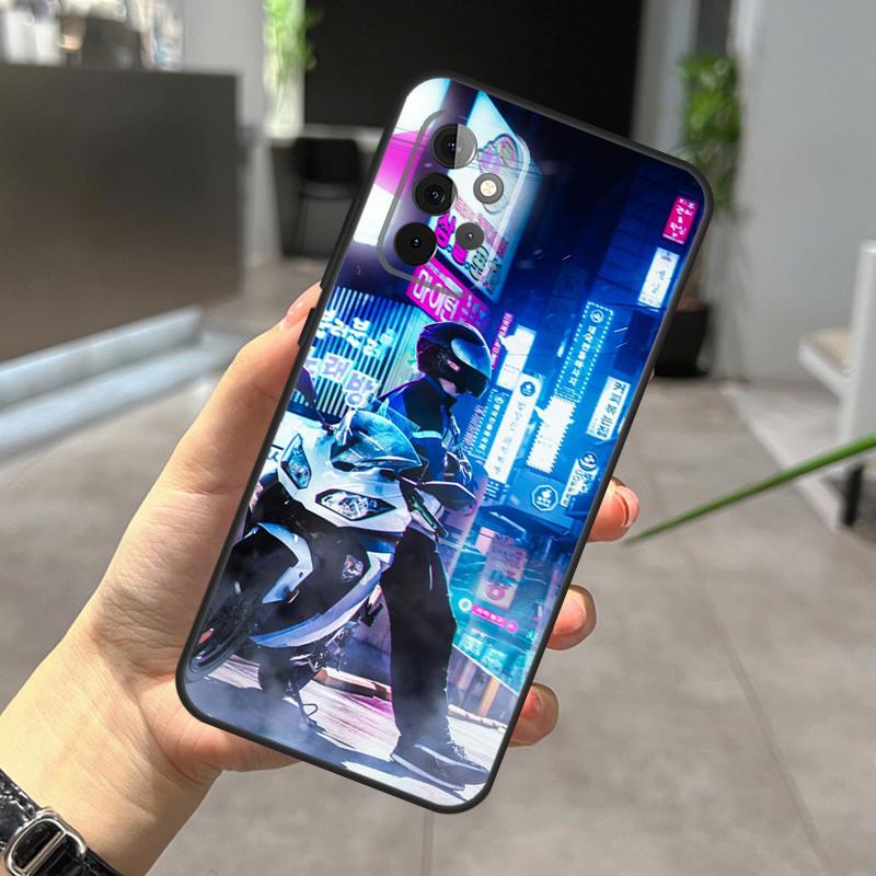 Neon Motorcycle Art Case For Samsung Galaxy A52 A32 A12 A56 A36 A54 A34 A14 A05 A16 A26 A13 A33 A53 A15 A35 A55