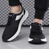 Summer Mesh Casual Sneakers for Man New Lace Designer Sports Running Shoes Male Fashion Solid Color Cow Leather Zapatos Hombre