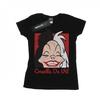 Womens/Ladies Cruella De Vil Cropped Head Cotton T-Shirt