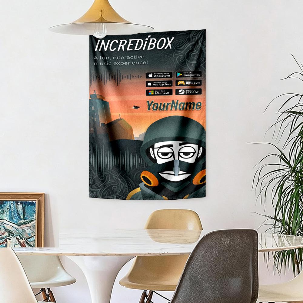 Incredibox Custom Your Name Wall Decor Tapestry Art For Pet Memorial Birthdaywedding Party Backdrop Family Gift