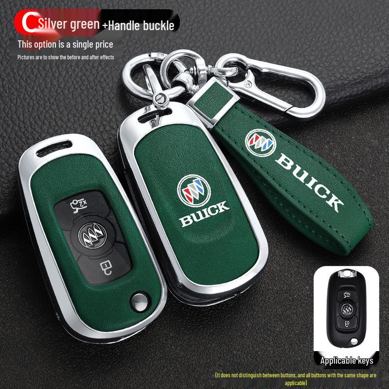 Buick Verano GS 16-17 Leather Key Cover with Metal Buckle