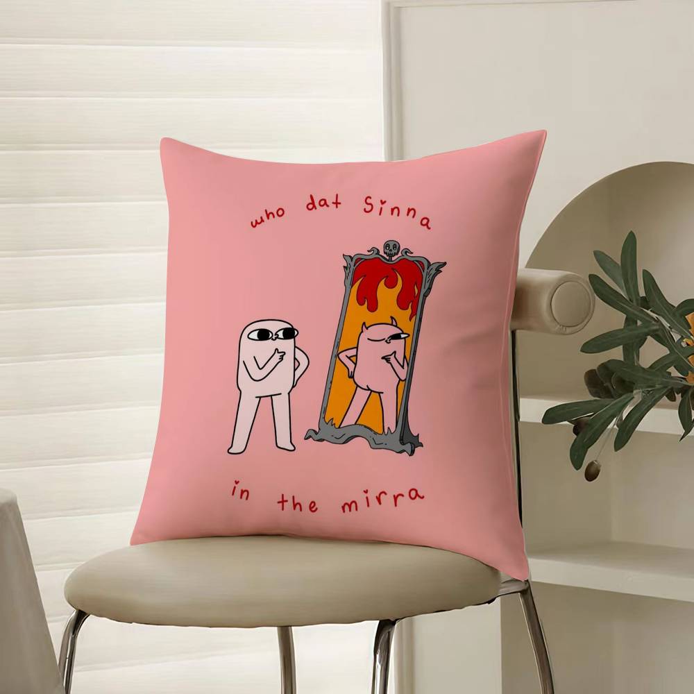 K-ketnipzS Подушка-Боб Чехол для подушки Удобная диван-кровать Шёлковый элегантный Скрытая молния Декоративный чехол для подушки