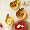 Creative Fruit Shape Ceramic Seasoning Dish Dipping Dish Soy Sauce Dish Appetizer Plate Sushi Plate Home Specialty Tableware