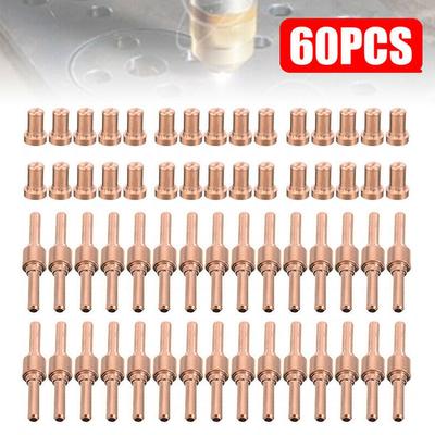 60 шт. PT-31 расходные материалы для воздушно-плазменной резки электроды газовое кольцо CT312 для CUT50 50A