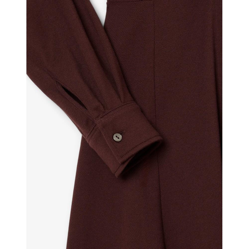 [lacoste] Women's Fit-and-Flare Belted Polo Dress EF5299-55NCAT