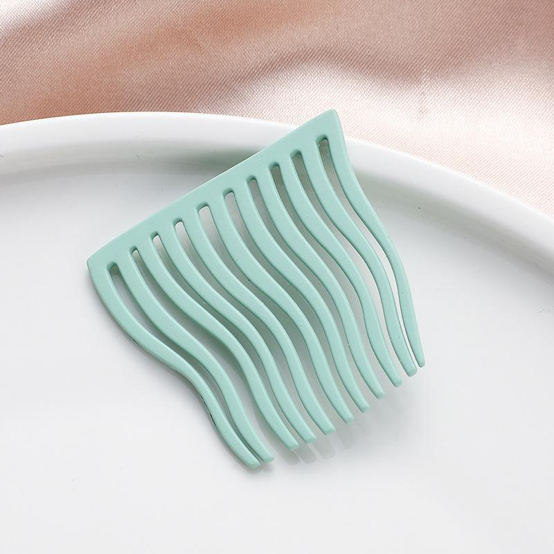 Заколка-расческа ярких цветов, простая металлическая заколка для волос, заколка для челки, корейская модная заколка-вставка, нескользящая расческа для укладки волос