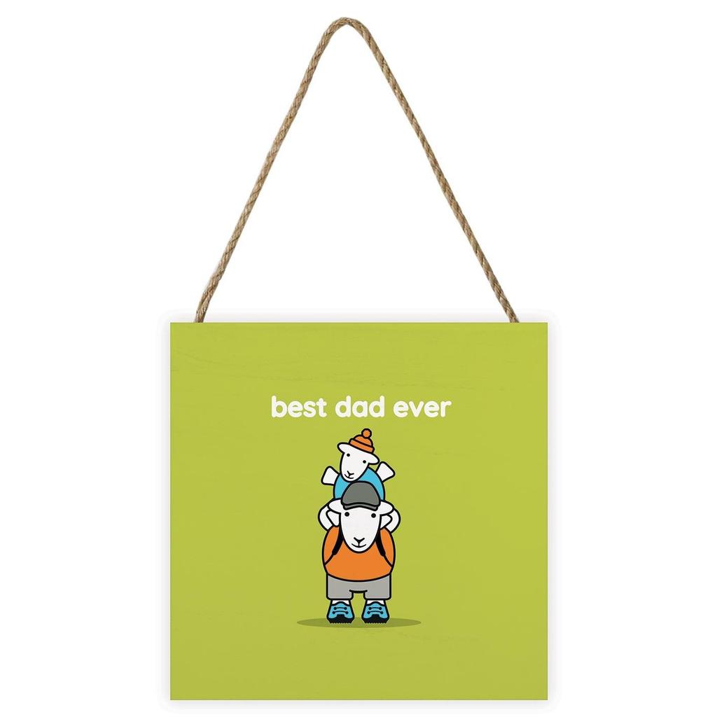 Herdy Best Dad Ever Wooden Plaque