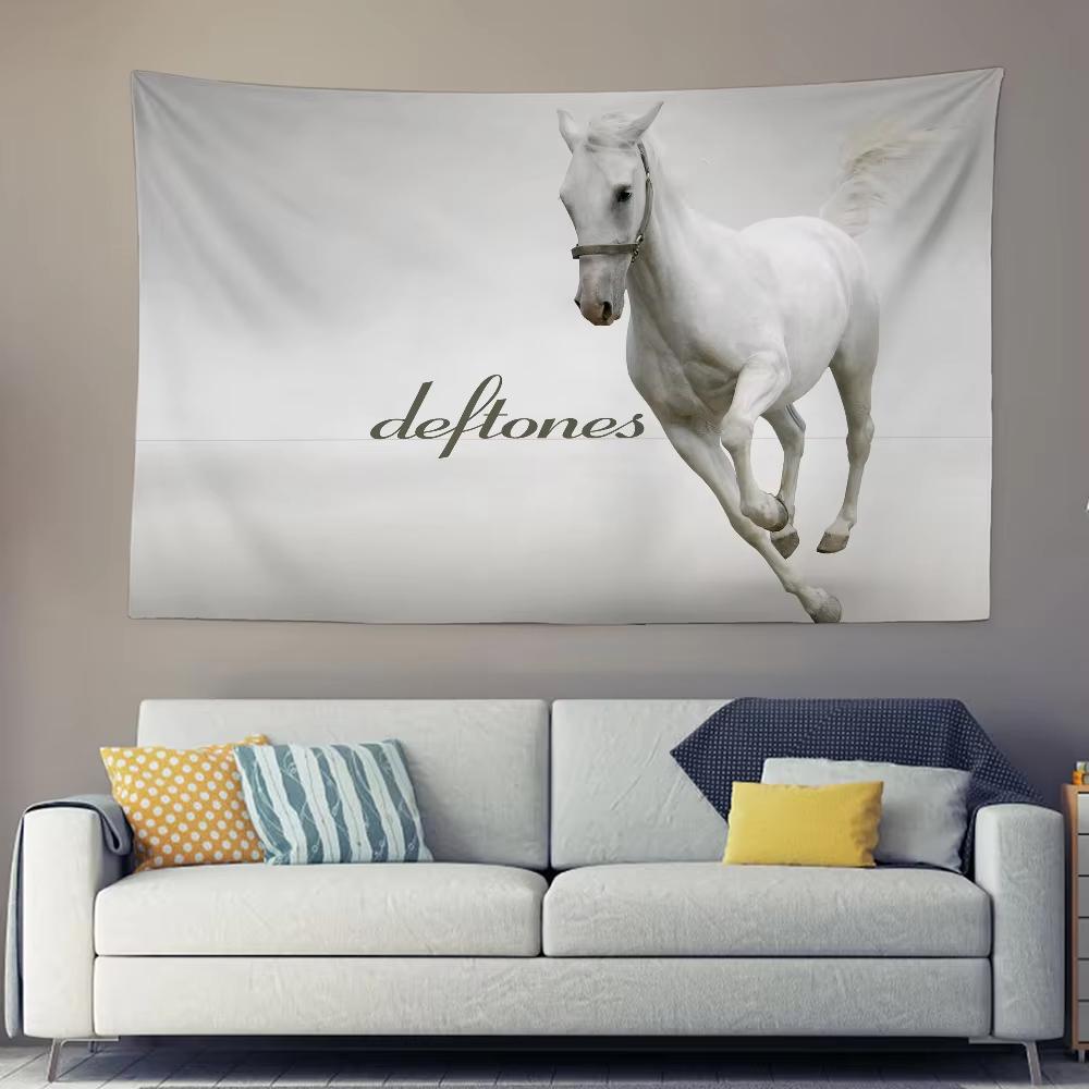 DDeftones Singer Tapestry Bedroom Dormitory Background Wall Hanging Decor for Home Party Living Room Club Festive Holiday Style