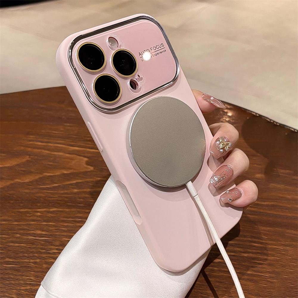 Продвинутый Жидкий Силикон Для Чехла Телефона Magsafe Для iPhone 17 Pro Max 16 14 15 13 Магнитная Зарядка Защитная Крышка Стеклянного Объектива