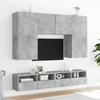 Vidaxl Ścienna Szafka Tv, Szarość Betonu, 100X30X30 Cm