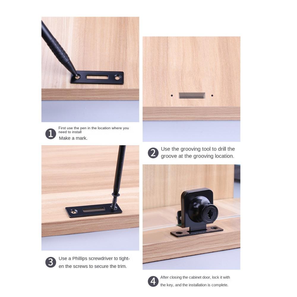 Замок для стеклянной двери из цинкового сплава, комплект замков безопасности, новый замок для витрины шкафа