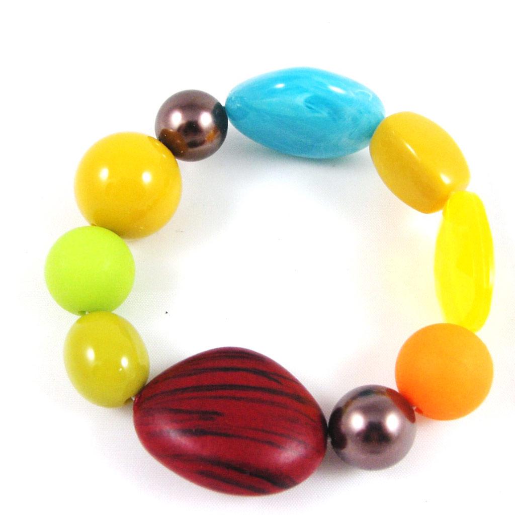 Les Trésors De Lily [F1236] - Tutti Frutti 'Kilimanjaro' Designer Bracelet