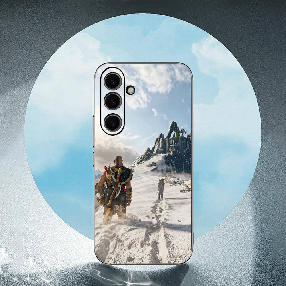 G-God Of-Wars-Ragnarok For Samsung Galaxy S25 S24 S23 Ultra S22 S21 Plus S20 Black Soft Silicone Protective Case