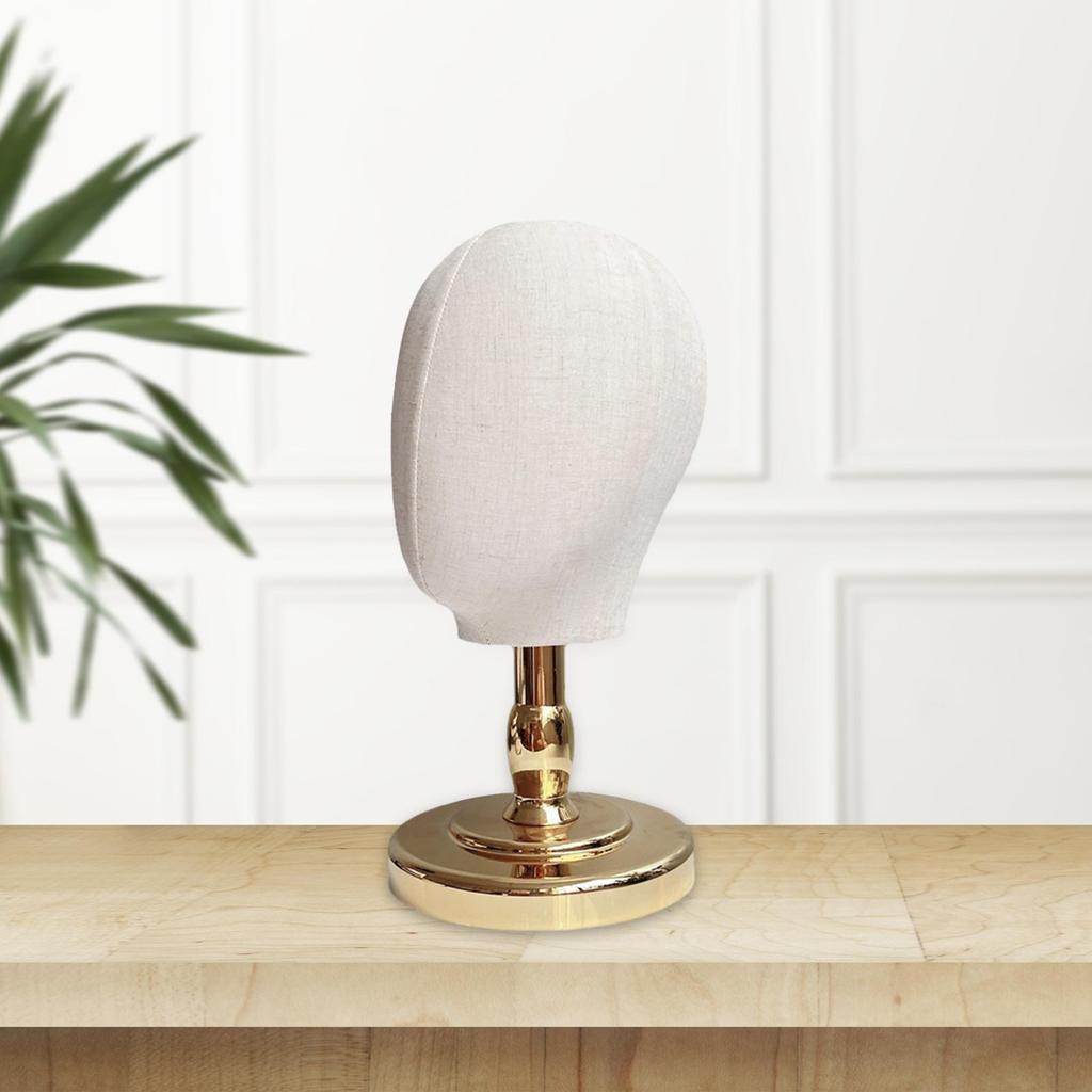 Wig Display Head Manikin Portable Hats Stand Holder Wig Hat for Beginner Stylist