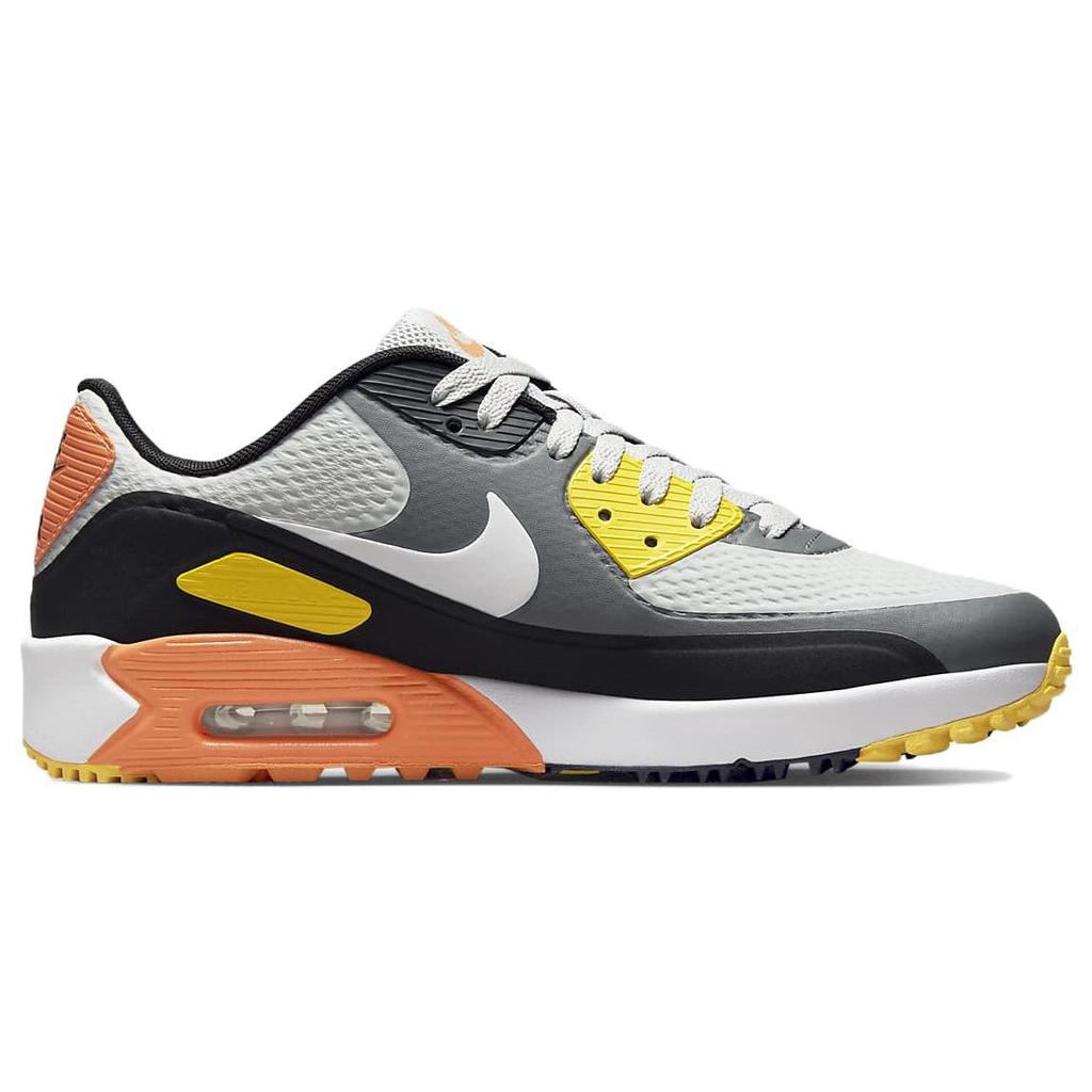 Nike Кроссовки Air Max 90 Golf Smoke Grey Black Orange Унисекс Серый-Туман Белый CU9978-012
