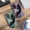 Градиентное белое сердце Для Samsung S 25 S25 Edge S25Ultra S8 S9 S10 20 U ltra S21 Pro S22 Plus S23 FE S24 Ultra Стеклянный чехол для телефона