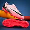 2025 New Low-top Football Shoes, Men's and Children's Broken Nails, Artificial Flat, Long Nails, Leather Feet, Competition Training Shoes