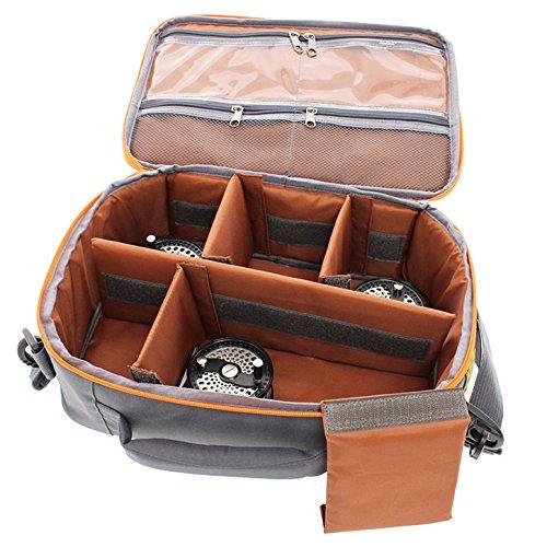 Fly Reel Bag, Shoulder/Handbag Style, with Inner Pocket, Holds 6 Reels, Sizes #3-#10, RP-SB200