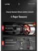 Бесщеточный ударный гайковерт Nanwei серии Knight с высоким крутящим моментом и литиевой батареей для авторемонта и деревообработки