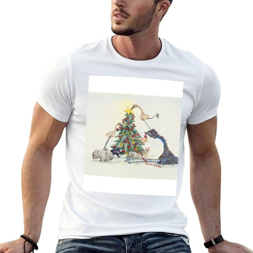 Tassie Christmas TShirt Large Size Basic Casual TShirt