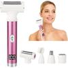 LED Display Beauty Women'S Wet & Dry Electric Razor,Painless 4 In 1 Painless Body Razors,Cordless 3-Blade Ladies Shaver For Legs, Arm, Underarms