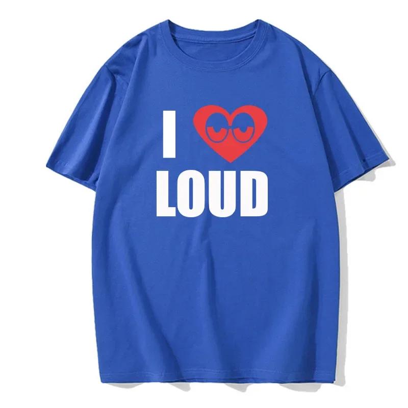Летняя мужская футболка Chief Keef I Love Loud Same Style из 100 хлопка, топы, футболки, мужская модная одежда с коротким рукавом, уличная одежда Harajuku