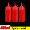 Plastic Condiment Squeeze Bottles Ketchup Mustard Salad BBQ Olive Oil Dispenser Seasoning Sauces Bottles Kitchen Tools 240/480ml